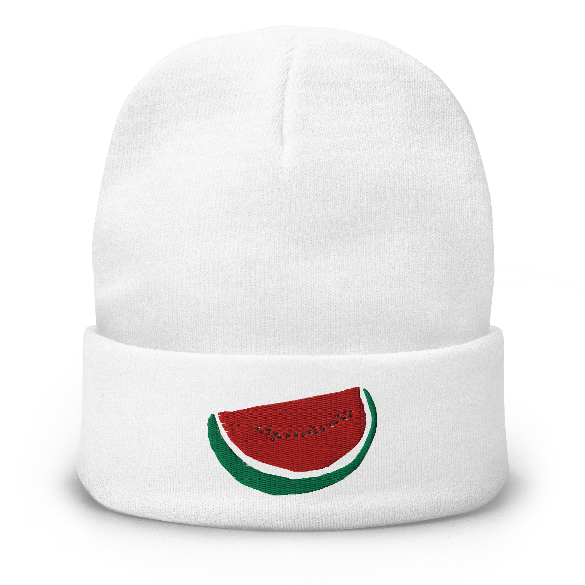 EMBROIDERED WATERMELON BEANIE