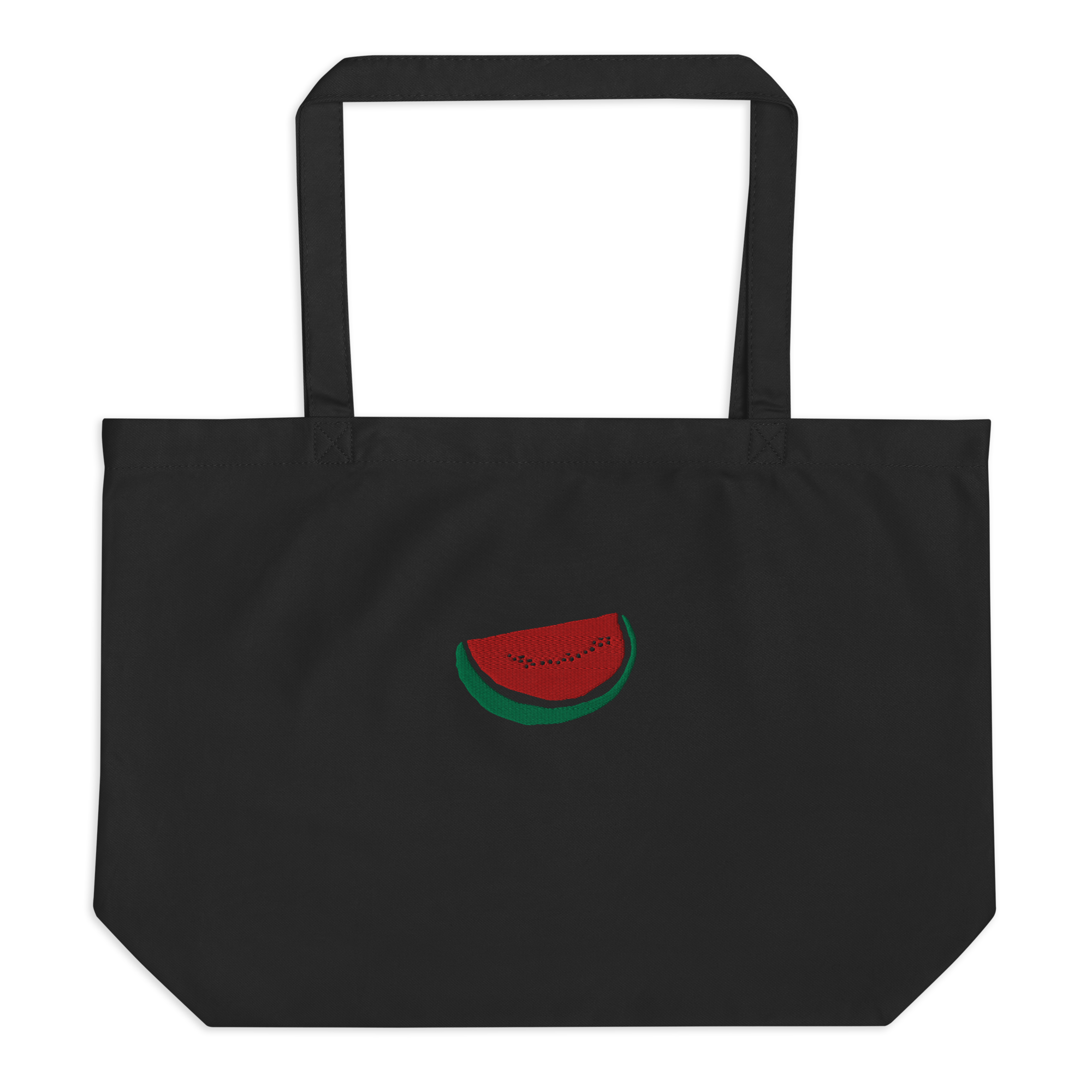 EMBROIDERED WATERMELON TOTE BAG